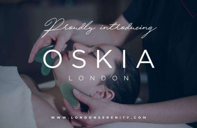 woman receiving an Oskia London facial